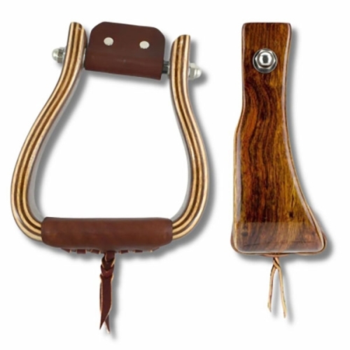 Angled Offset Wooden Stirrups